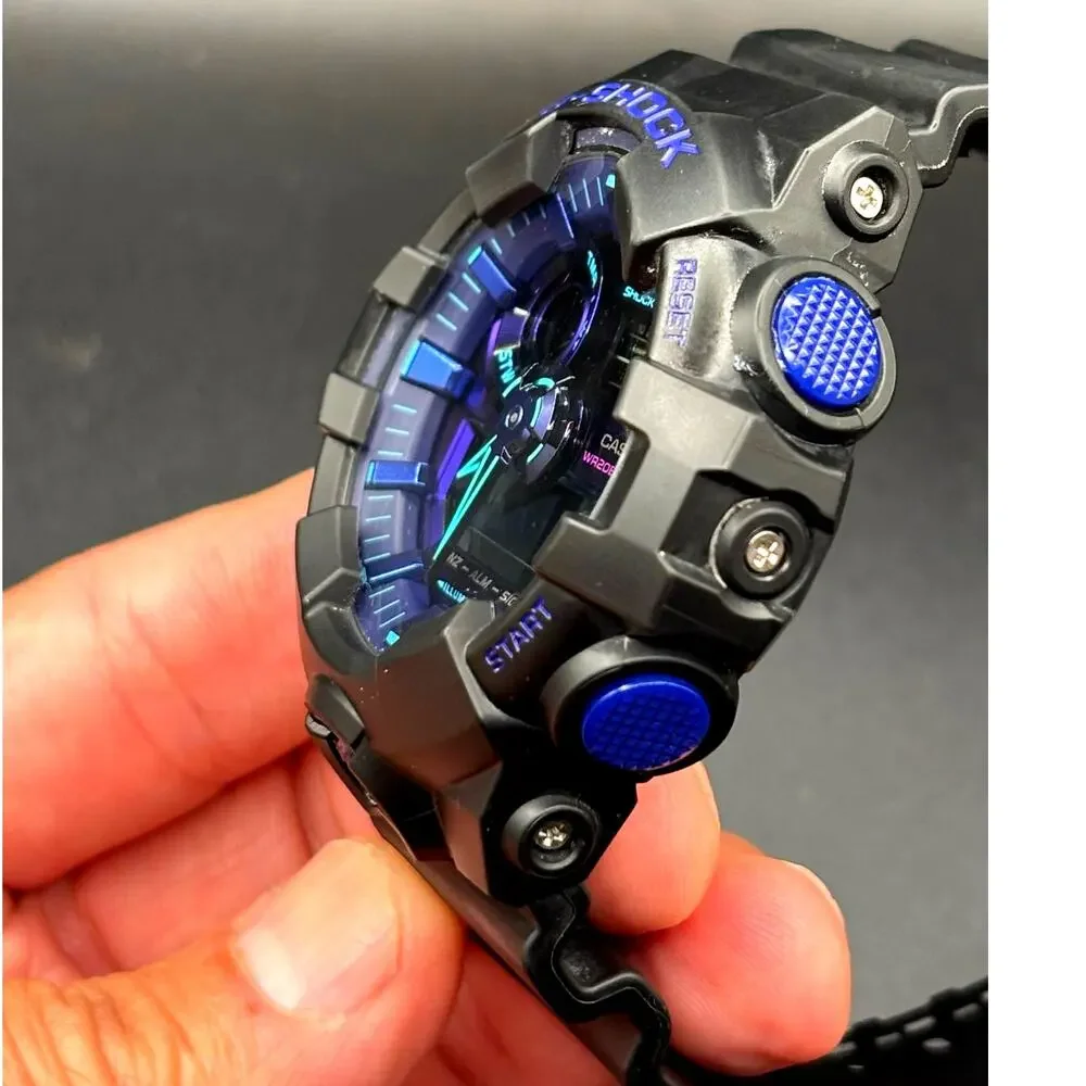 Casio G-Shock GA700VB-1A Virtual Blue Analog Digital Men’s Watch